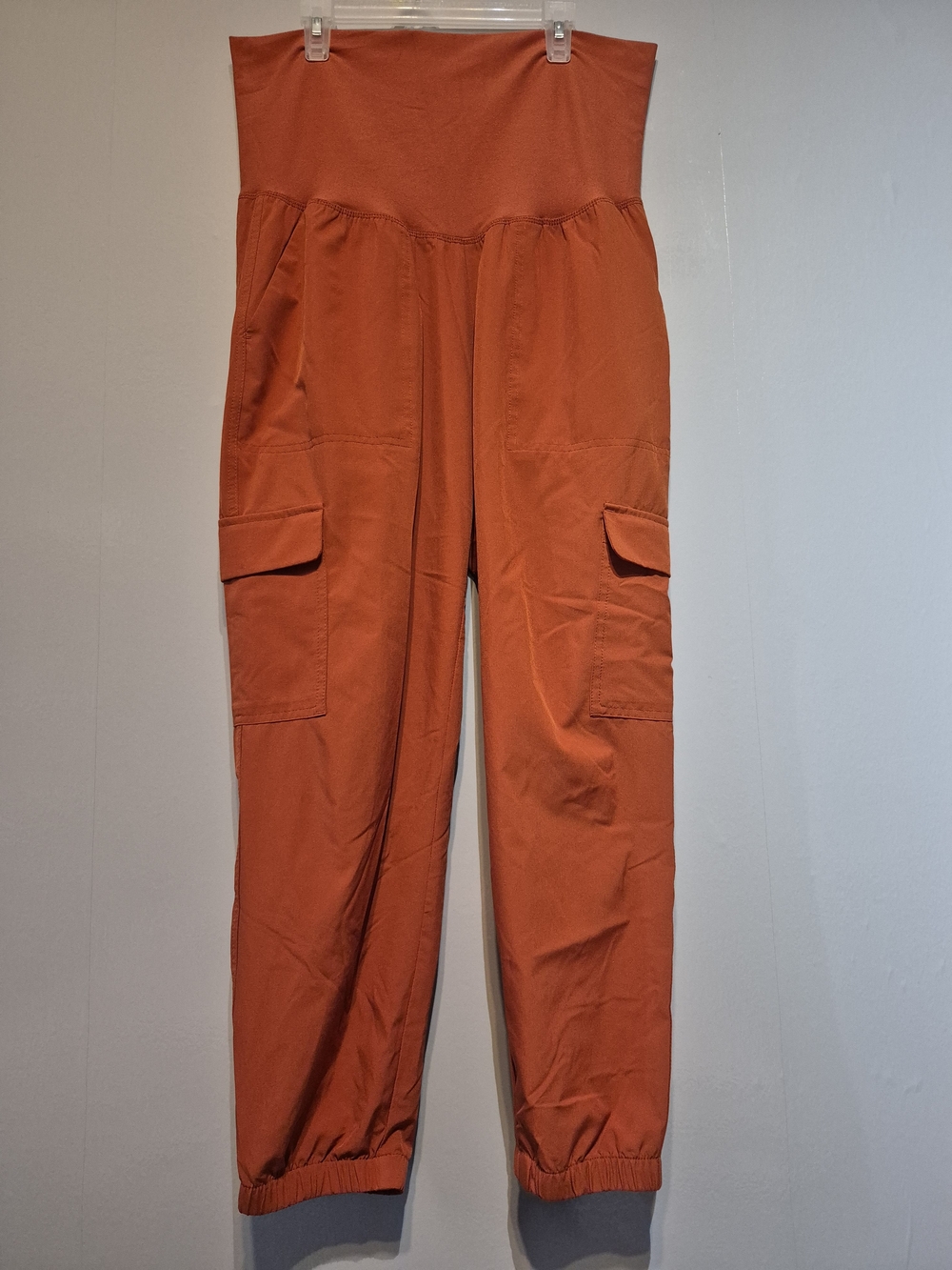 Old Navy Rust Orange High-Waist Cargo Joggers- Maternity